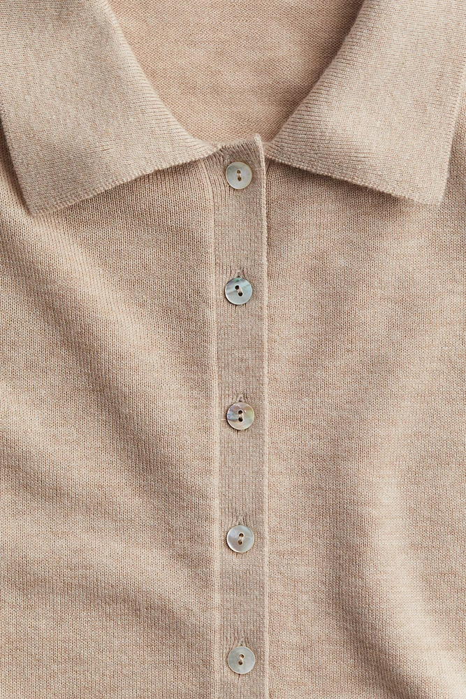 Cashmere-Blend Polo Shirt