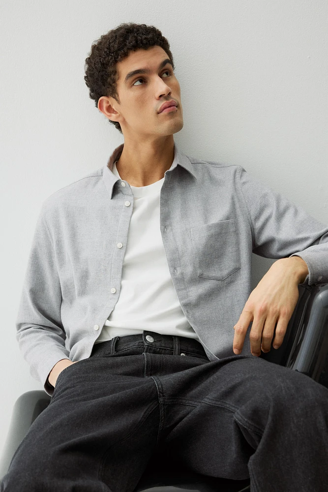 Chemise Coupe Classique en flanelle