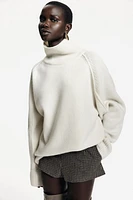 Wool Mock Turtleneck Sweater