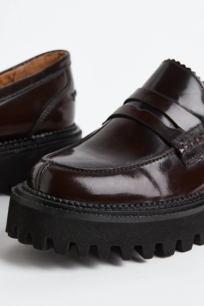 Chunky Leather Loafers