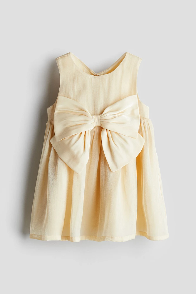 Bow-Detail Organza Dress