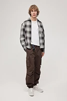 Loose Fit Overshirt with Zipper