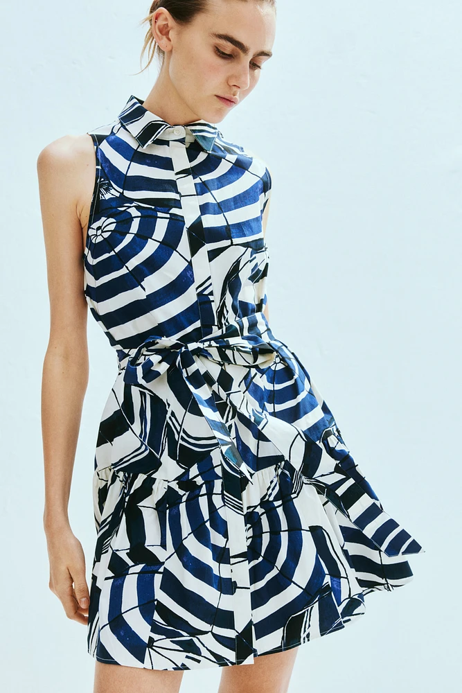 Tie-Belt Shirt Dress