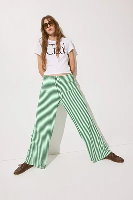 Pantalon large avec cordon de serrage