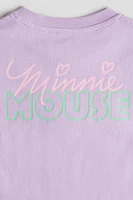 Cotton T-Shirt with Printed Motif