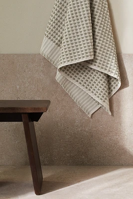 Patterned Cotton Terry Bath Towel