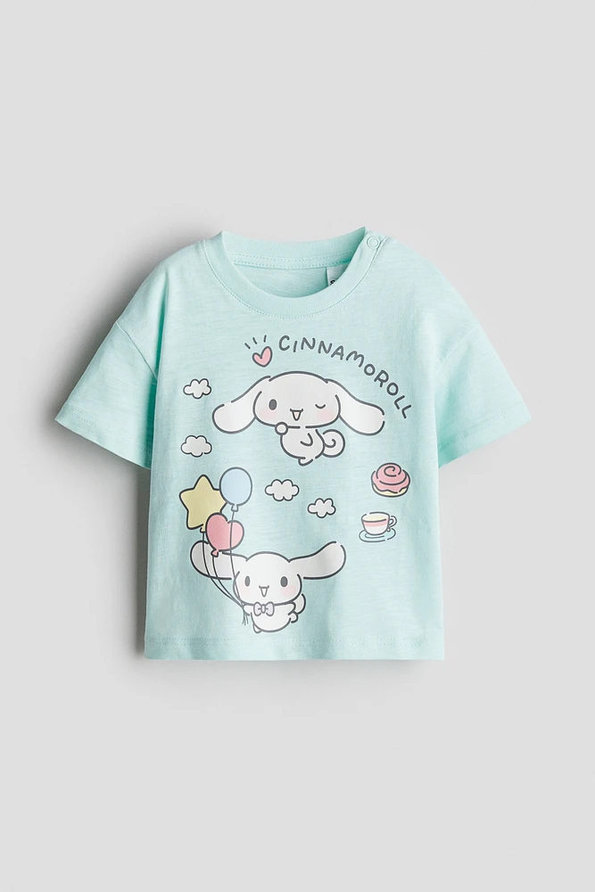 T-shirt en coton avec motif imprimé