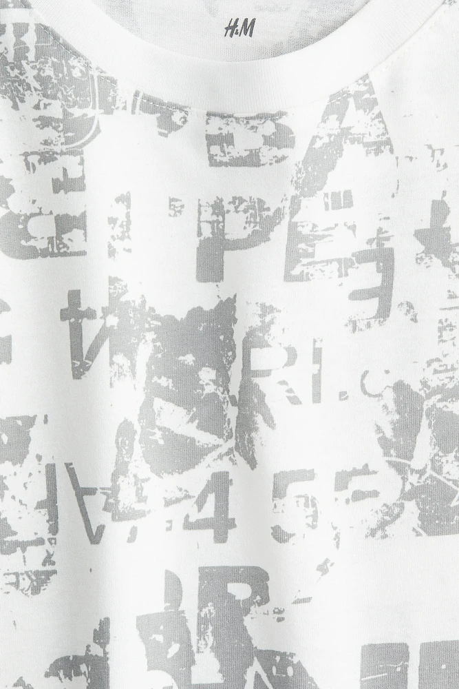 Printed cotton T-shirt