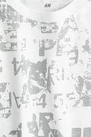 Printed cotton T-shirt