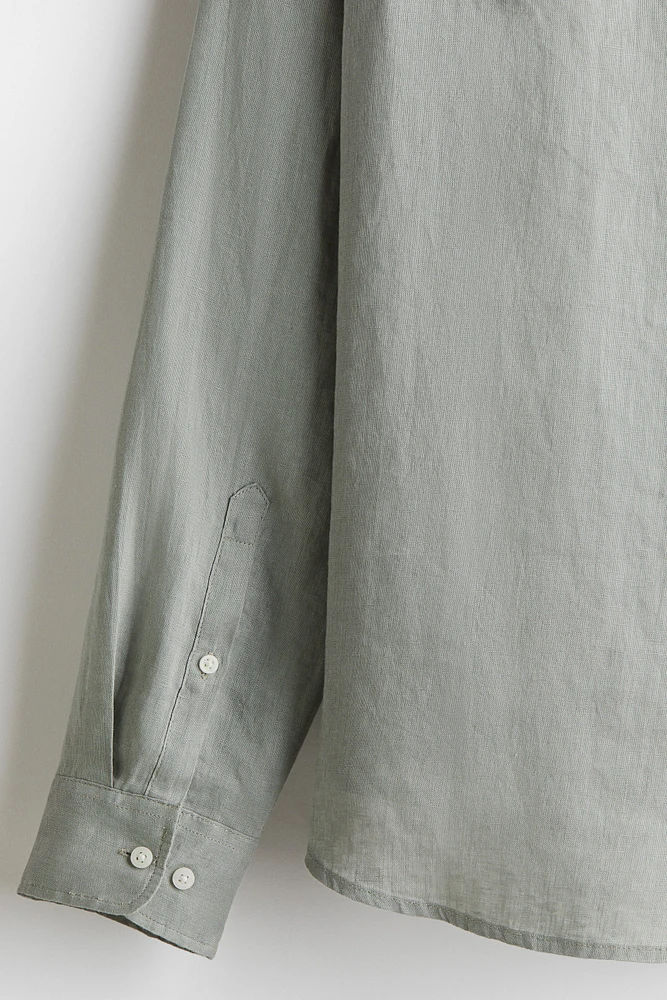 Slim Fit Linen Shirt