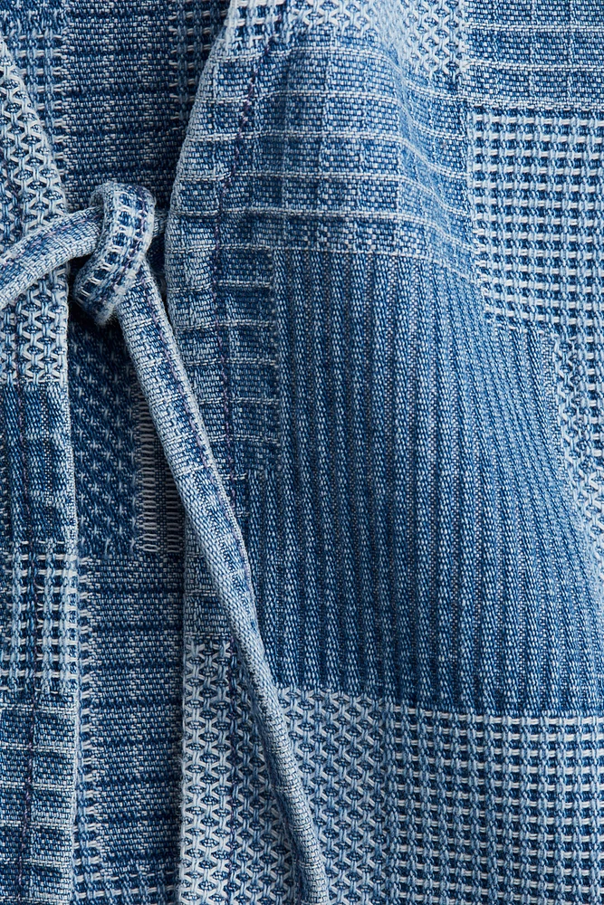 Patchwork-Look Denim Vest