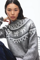 Jacquard-Knit Sweater