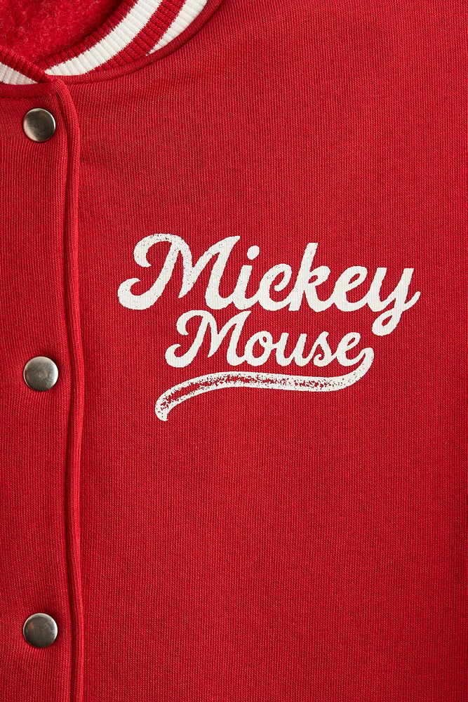 Veste de baseball en molleton imprimé