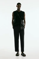 Pantalon décontracté en sergé de coton mélangé