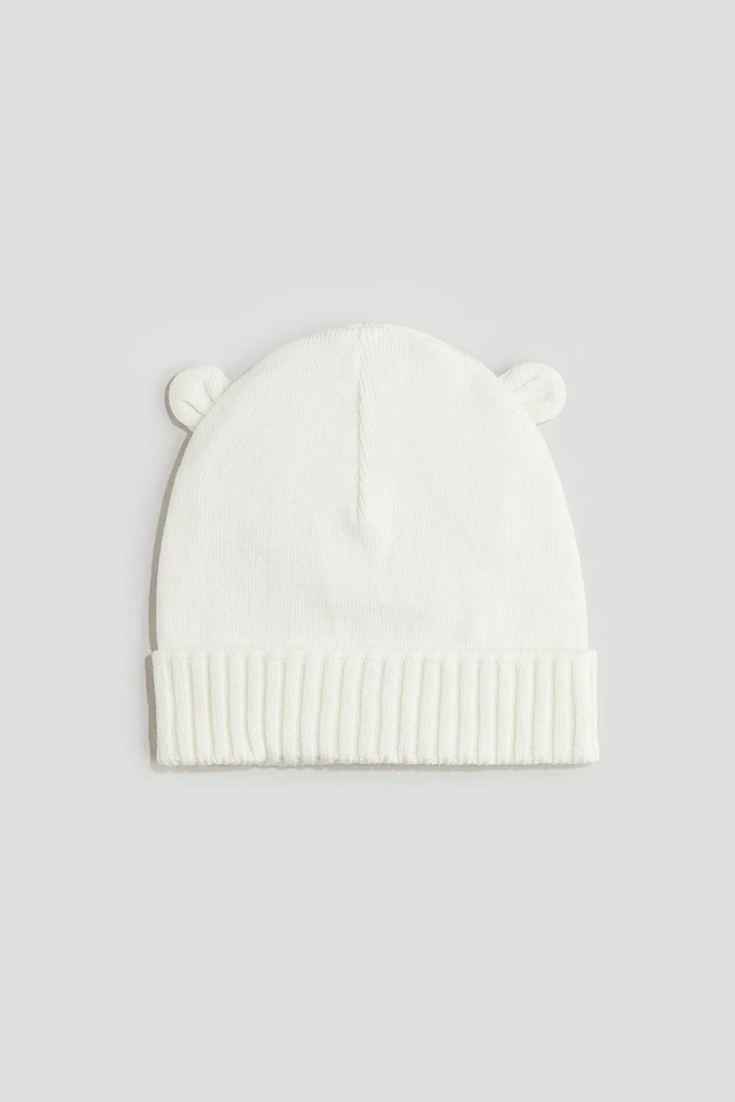 Fine-Knit Cotton Beanie