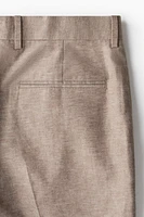 Regular-Fit Tailored Linen-Blend Pants