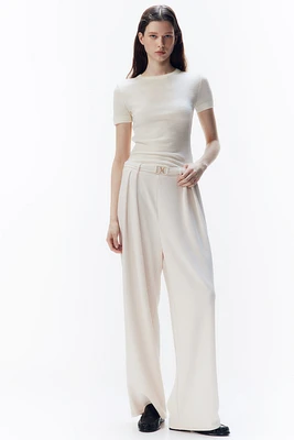 Buckle-detail Dress Pants
