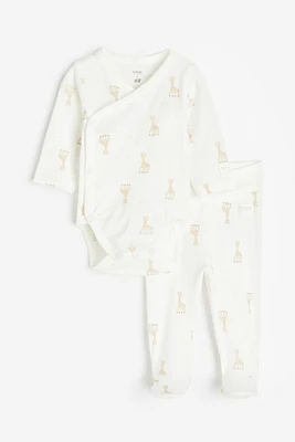 2-piece Printed Cotton Jersey Set