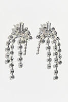 Long Rhinestone Earrings