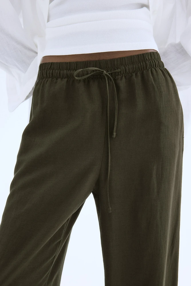 Pantalon en lin mélangé