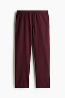 Relaxed Fit Poplin Pants