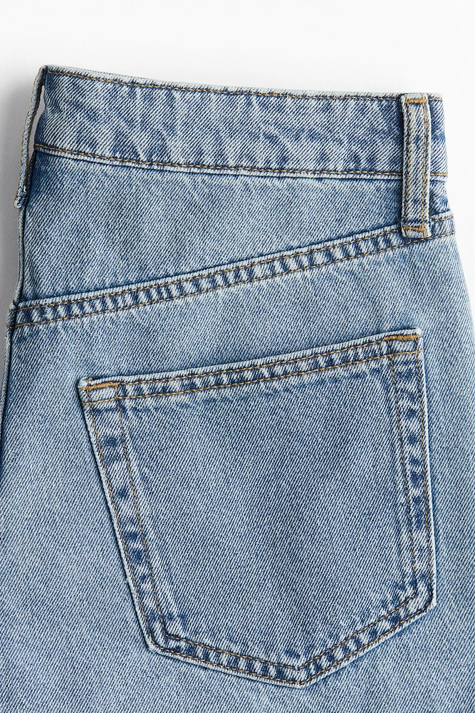 High-Waist Denim Shorts