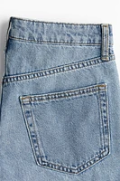 High-Waist Denim Shorts
