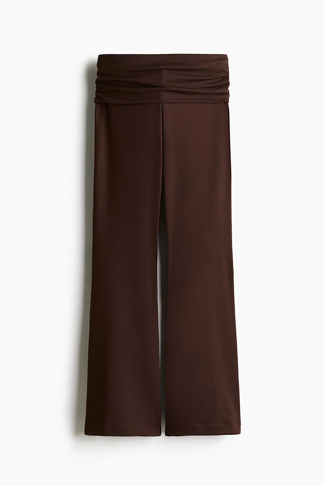 Pantalon évasé au toucher doux