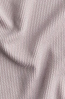 Glittery Mock Turtleneck Sleeveless Top