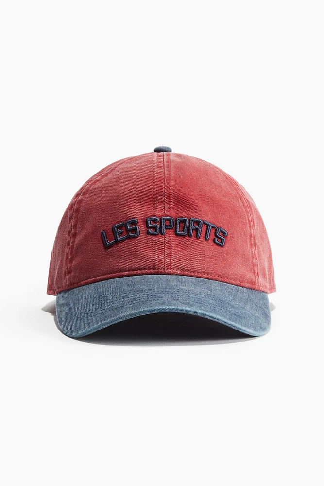 Motif-Detail Cotton Cap