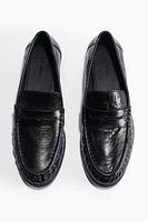 Leather loafers