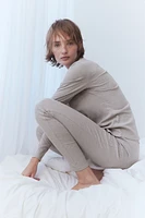 Ribbed Jersey Pajamas