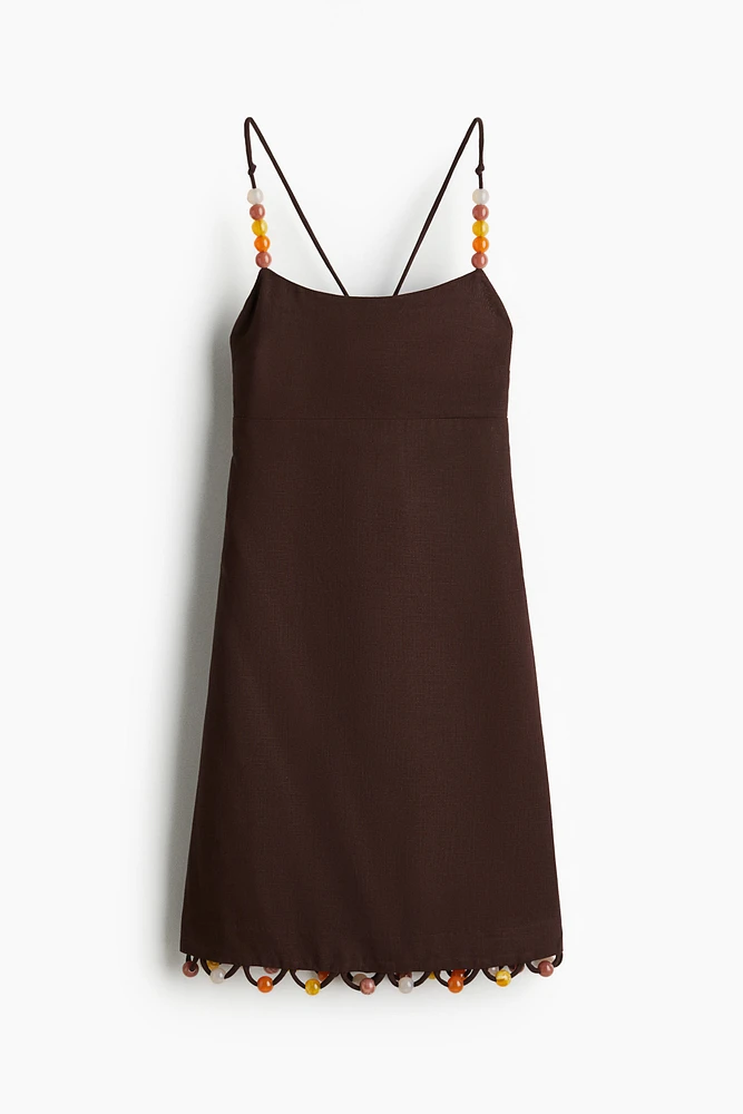 Bead-Detail Strappy Dress