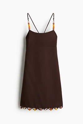 Bead-Detail Strappy Dress