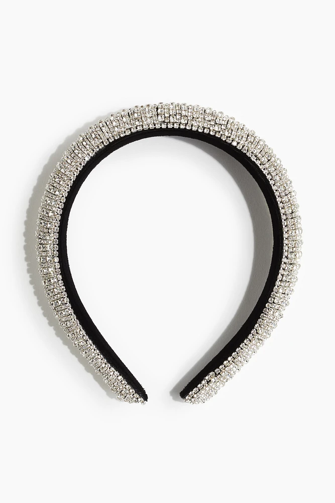 Rhinestone-Embellished Hairband