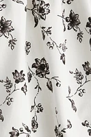 Cotton Dress with Flared Skirt