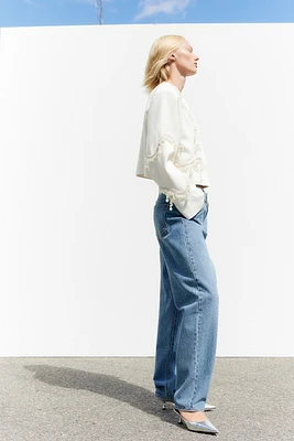 Creased Tapered Jeans