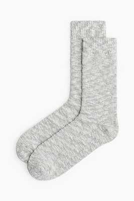 Rib-Knit Socks