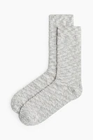 Rib-Knit Socks
