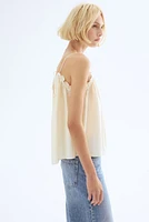 Ruffle-Trimmed Camisole Top