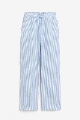Linen-blend Pull-on Pants