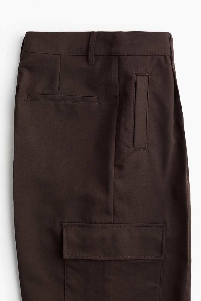 Wide-Leg Cargo Pants