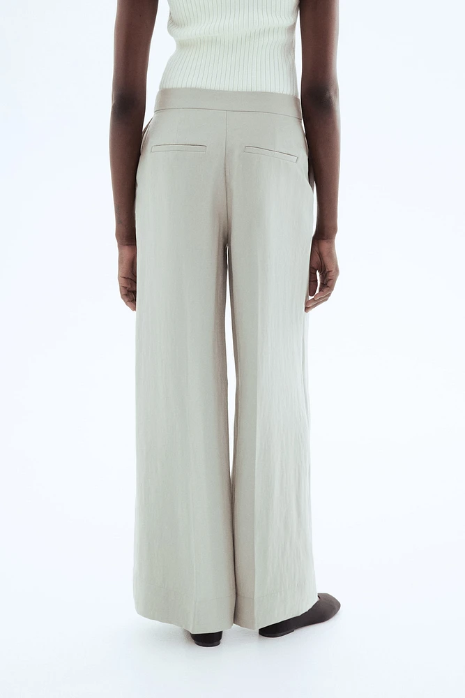 Pantalon habillé à jambes larges