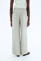 Pantalon habillé à jambes larges