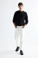 Regular Fit Ribbed Long-Sleeved Shirt