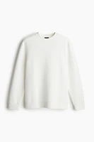 Regular Fit Ribbed Sweatshirt