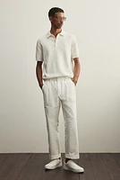 Regular Fit Bouclé Polo Shirt