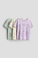 Lot de 3 hauts en jersey imprimé