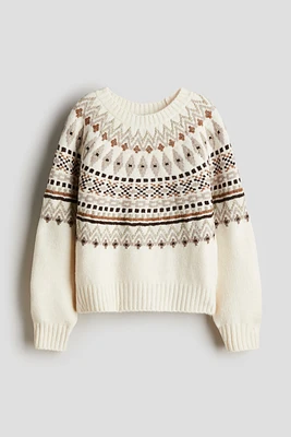 Jacquard-knit jumper