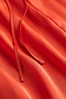 Tie-detail Satin Dress